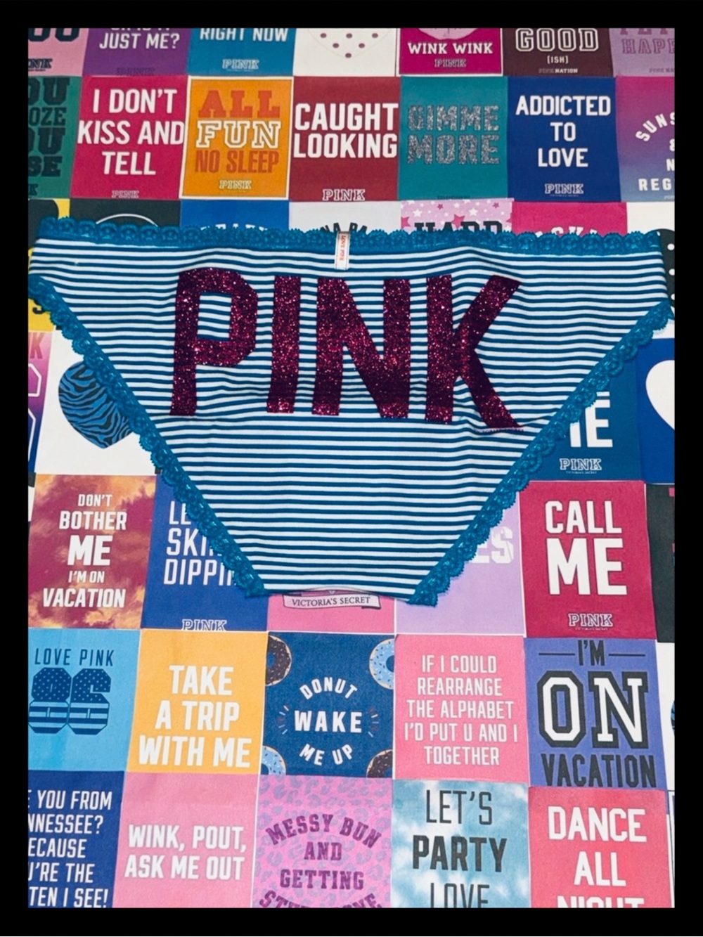 💕🩵RESERVED🩵ⓅⒾⓃⓀ ⓋⓈ Y2K/RARE/HTF Extra Low Rise Bikini Panties ✨NWT✨💕 - Picture 2 of 5